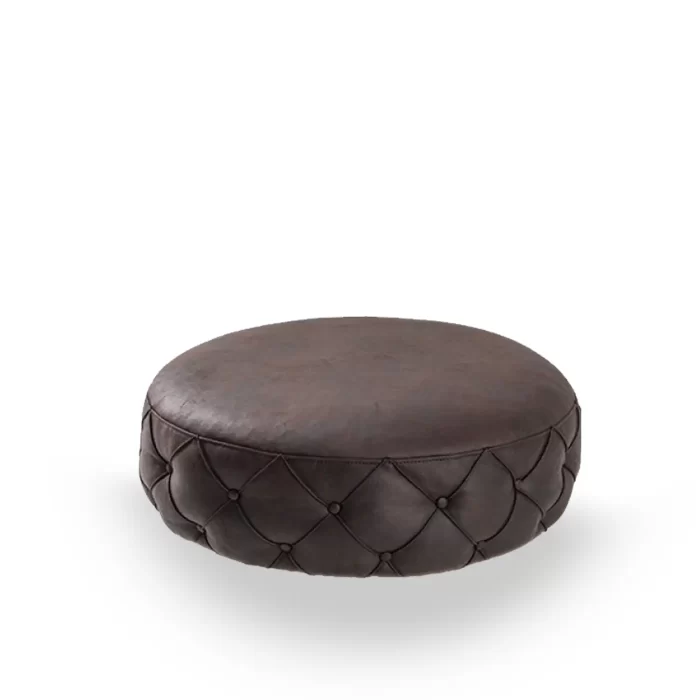 pouf chelsea big quilted metal 1