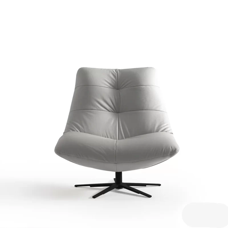 accent chair zen armchair leather 1