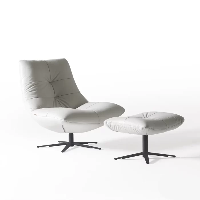 accent chair zen armchair leather 2
