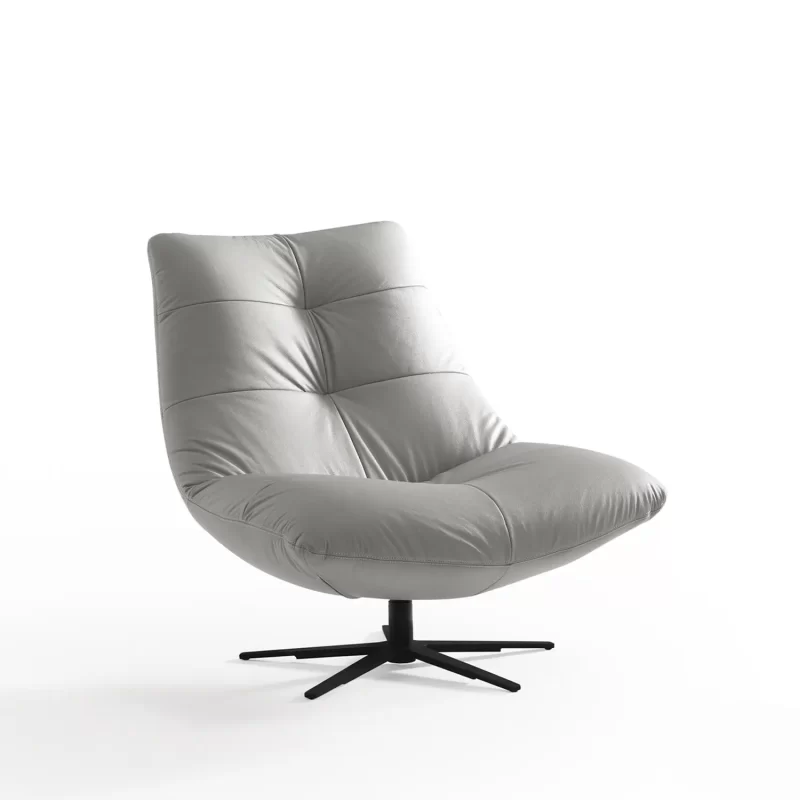 accent chair zen armchair leather 3
