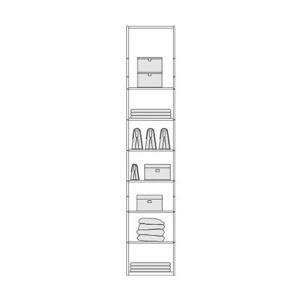 D 06 Single Cabinet (Cabinet With Shelves)